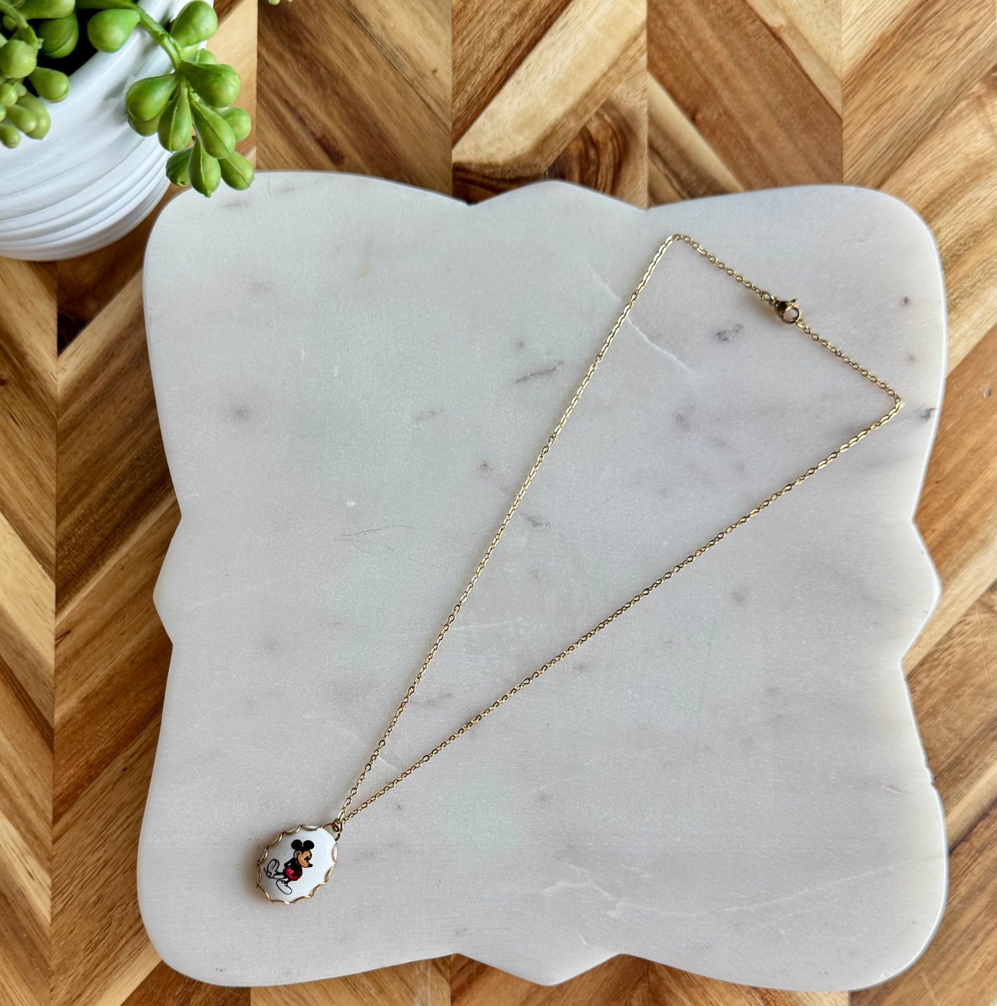 Mickey Mouse Pendant Necklace
