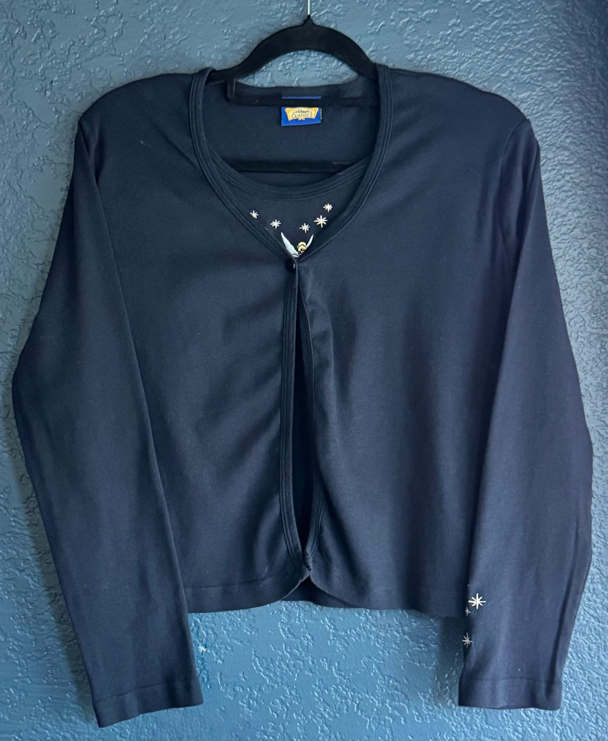Embroidered Tinkerbell Cardigan Shirt