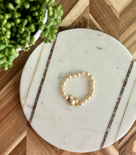 Pearl Mickey Mouse Bracelet