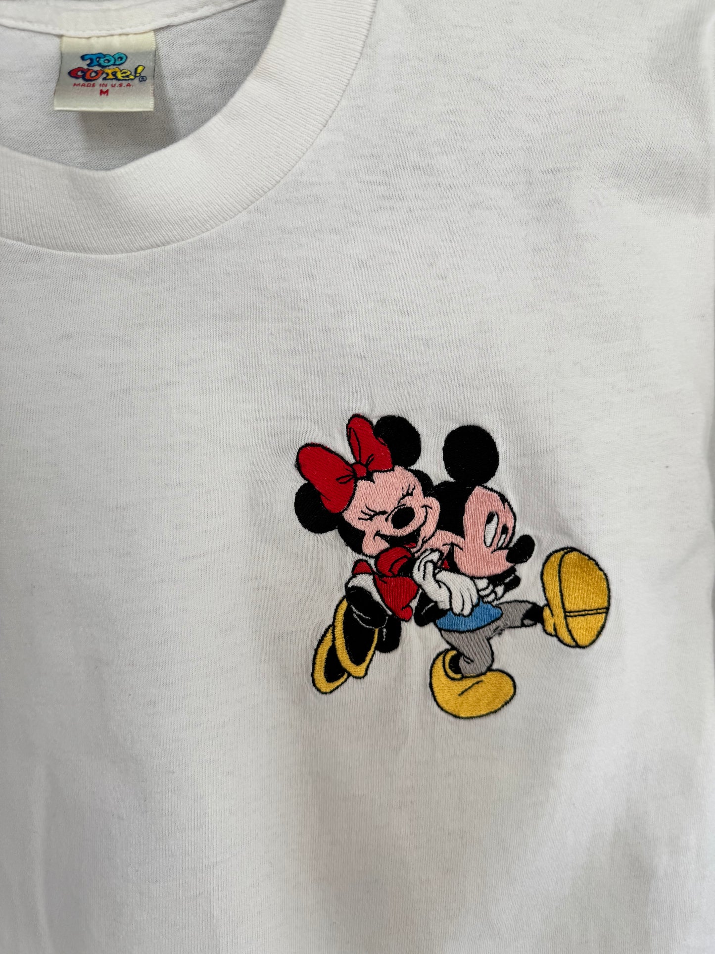 Embroidered Mickey & Minnie Shirt