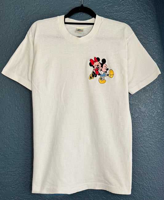 Embroidered Mickey & Minnie Shirt