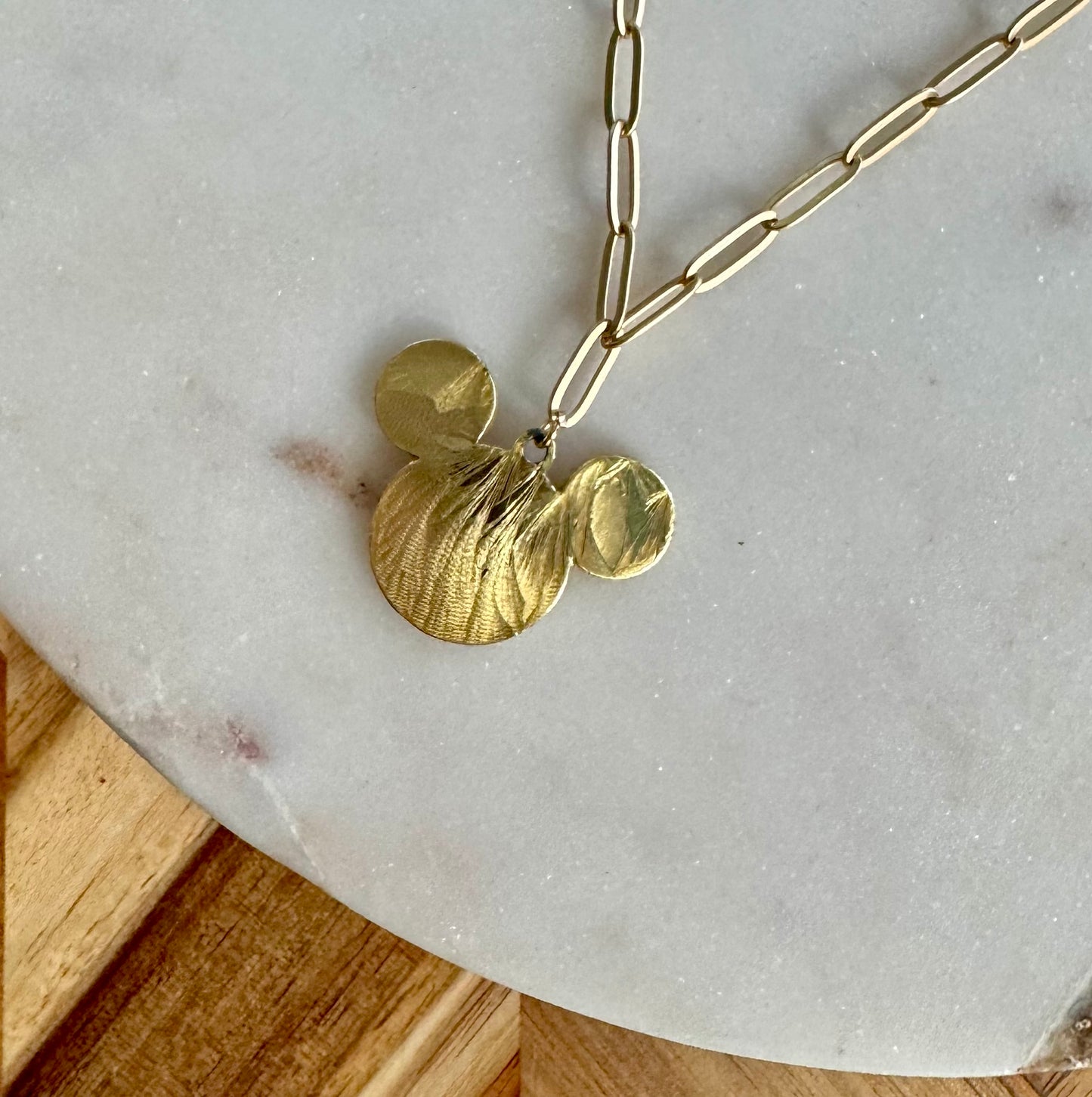 Mickey Mouse Paper Clip Necklace