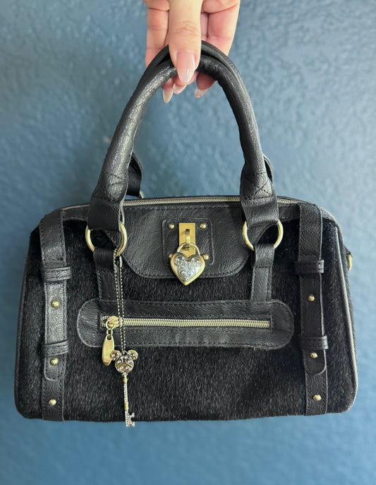 Mickey Pony Hair Boston Bag