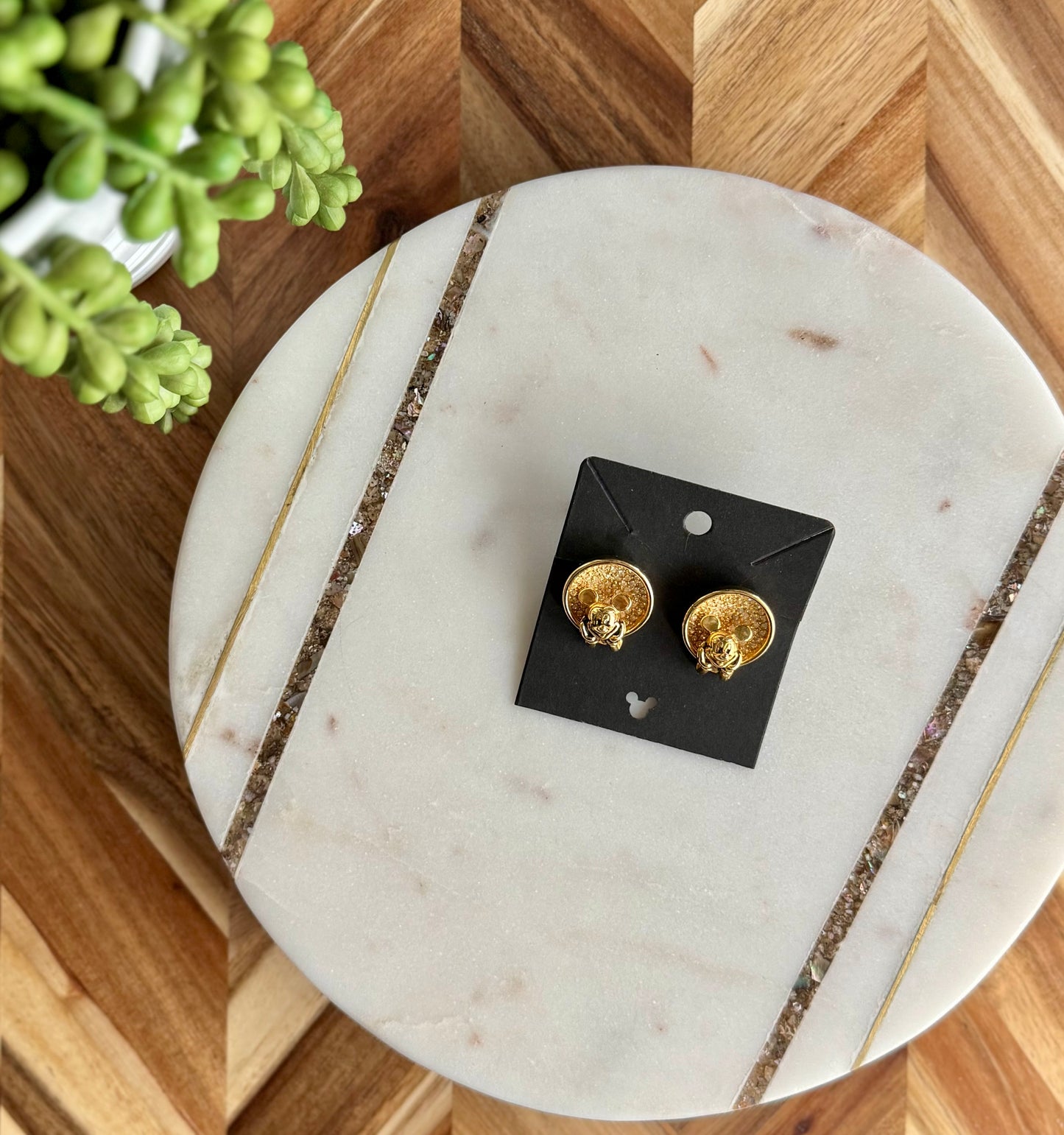 Napier Mickey Mouse Earrings
