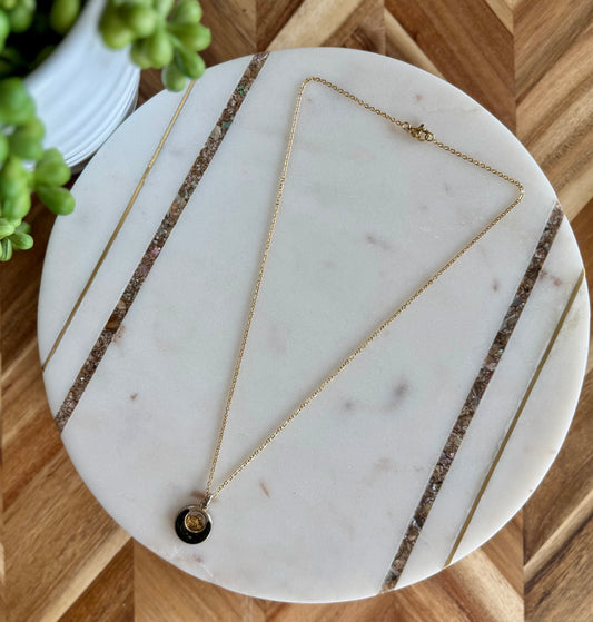 Mickey Mouse Crescent Pendant Necklace