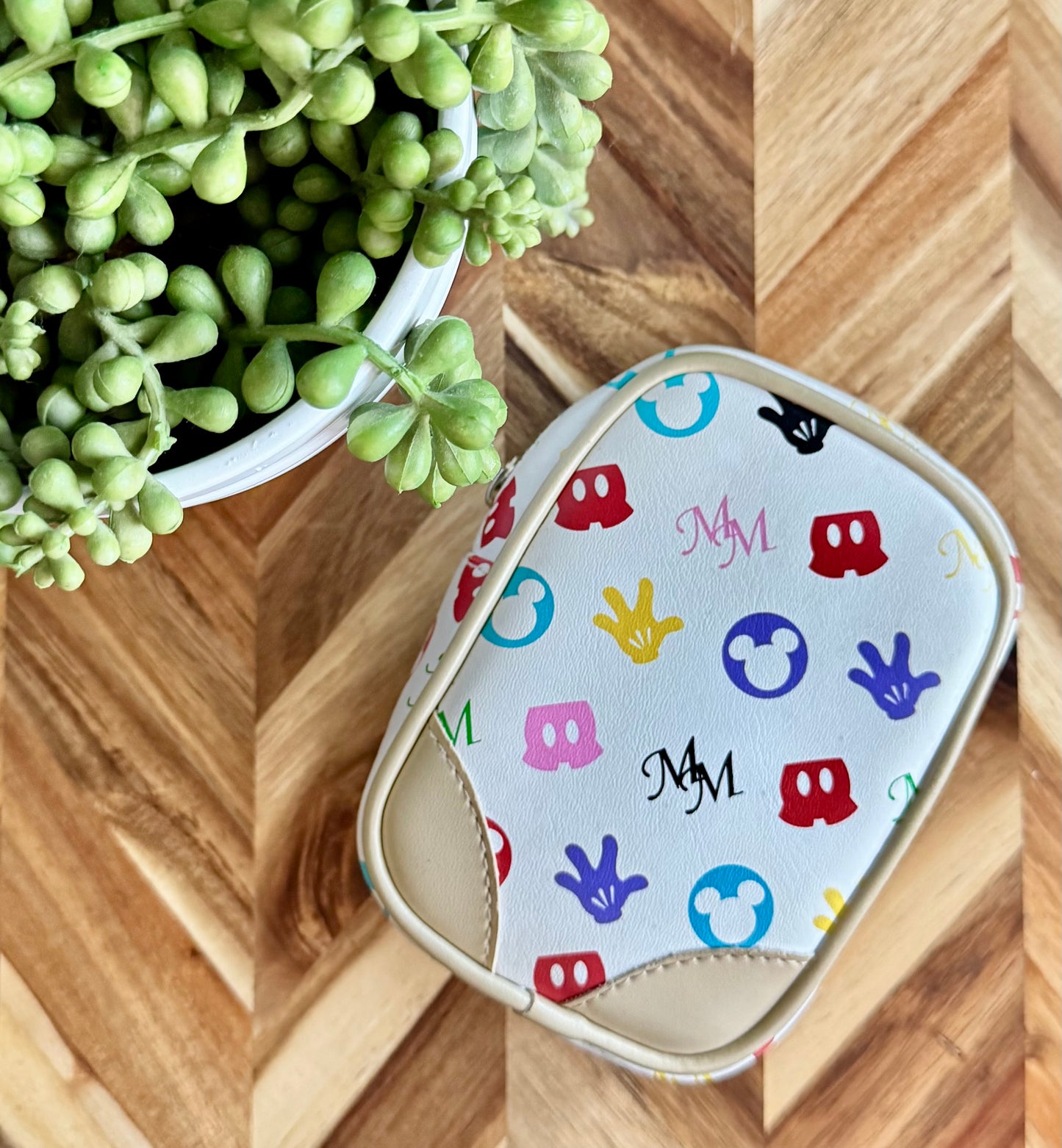 Mickey Mouse Monogram Cosmetic Bag / Pouch