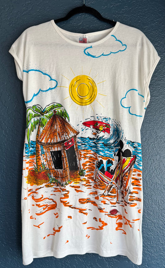 Mickey & Goofy Vacation Tunic Top / Shirt Dress