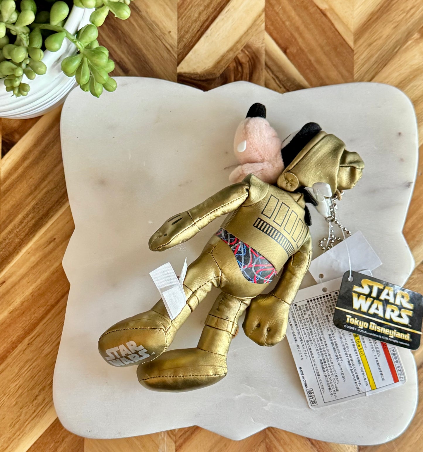 Star Wars Goofy C3PO Plush Bag Charm / Key Chain