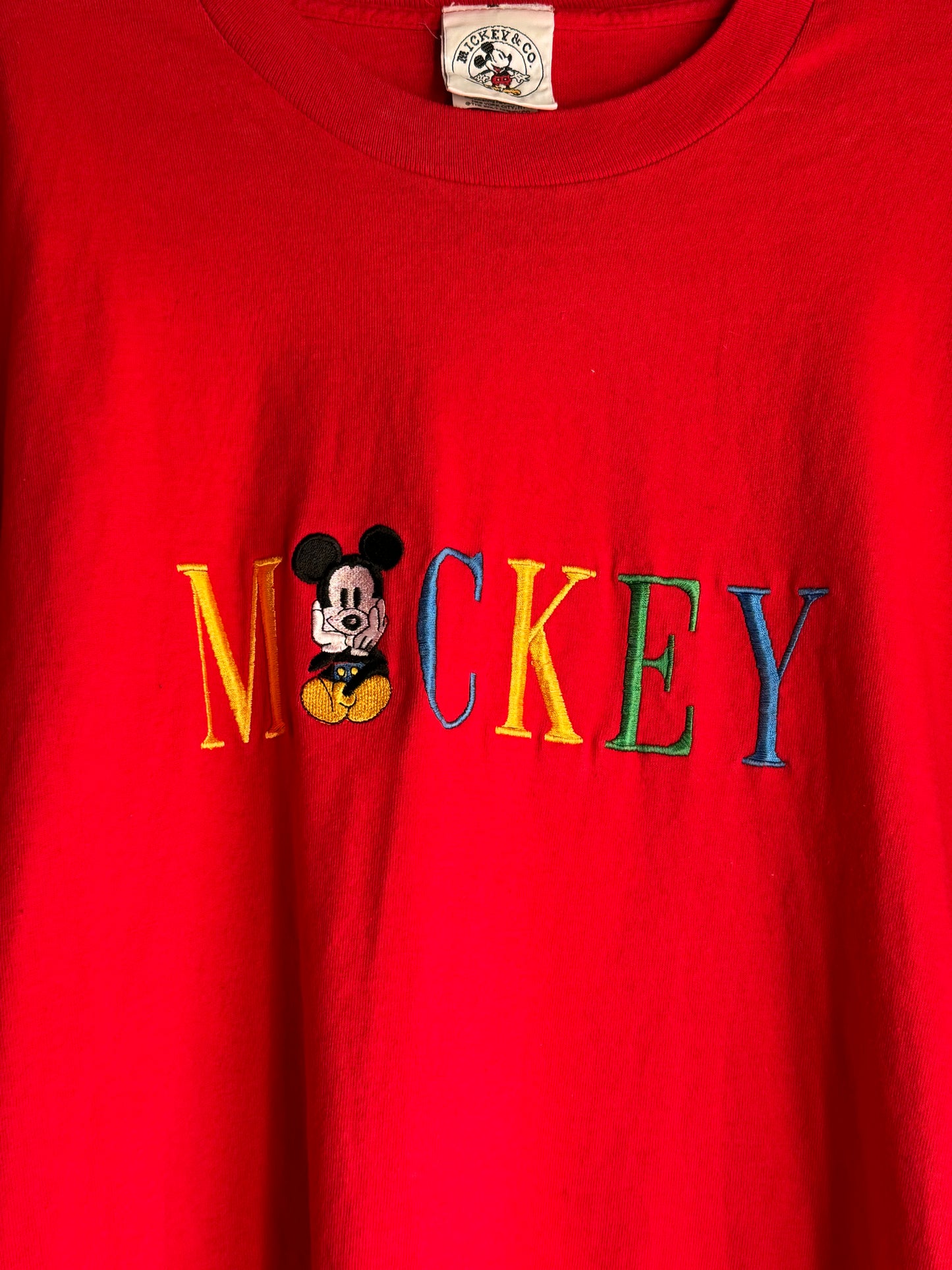 Embroidered Mickey Tee