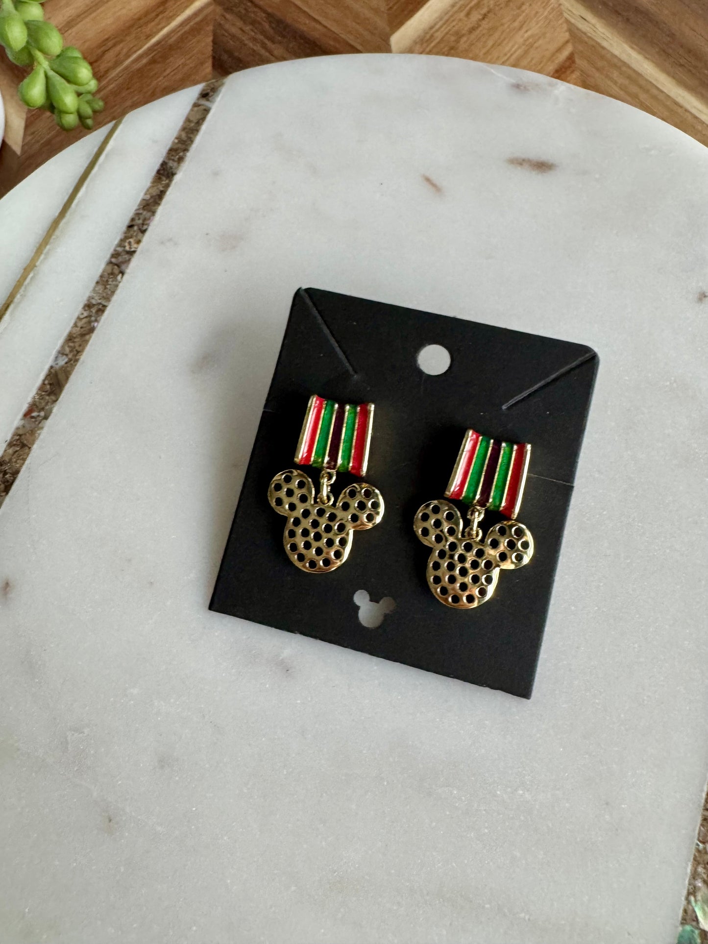 Colorful Mickey Mouse Drop Earrings
