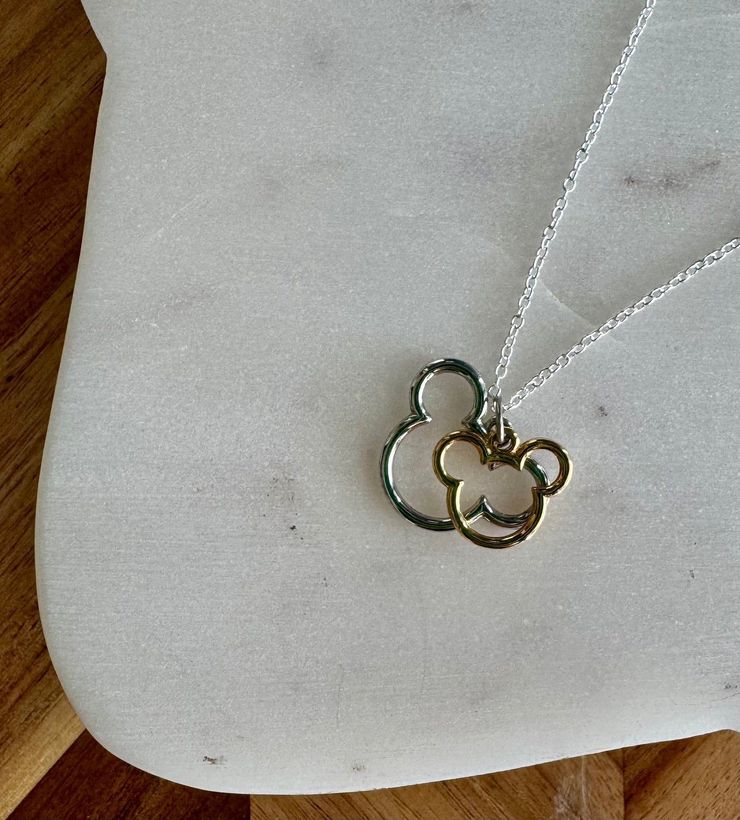 Two Tone Mickey Mouse Necklace