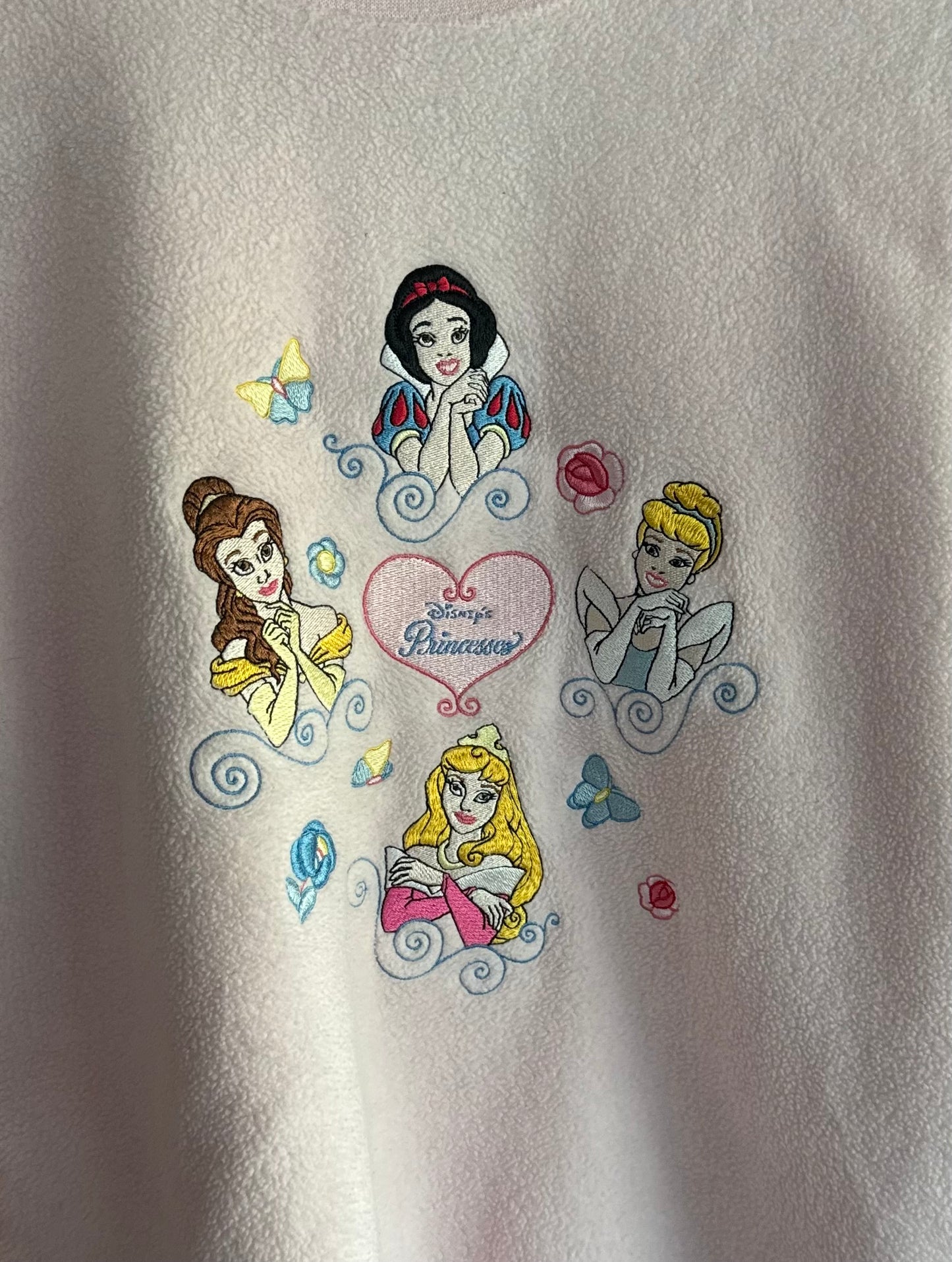 Fleece Embroidered Princess Crewneck