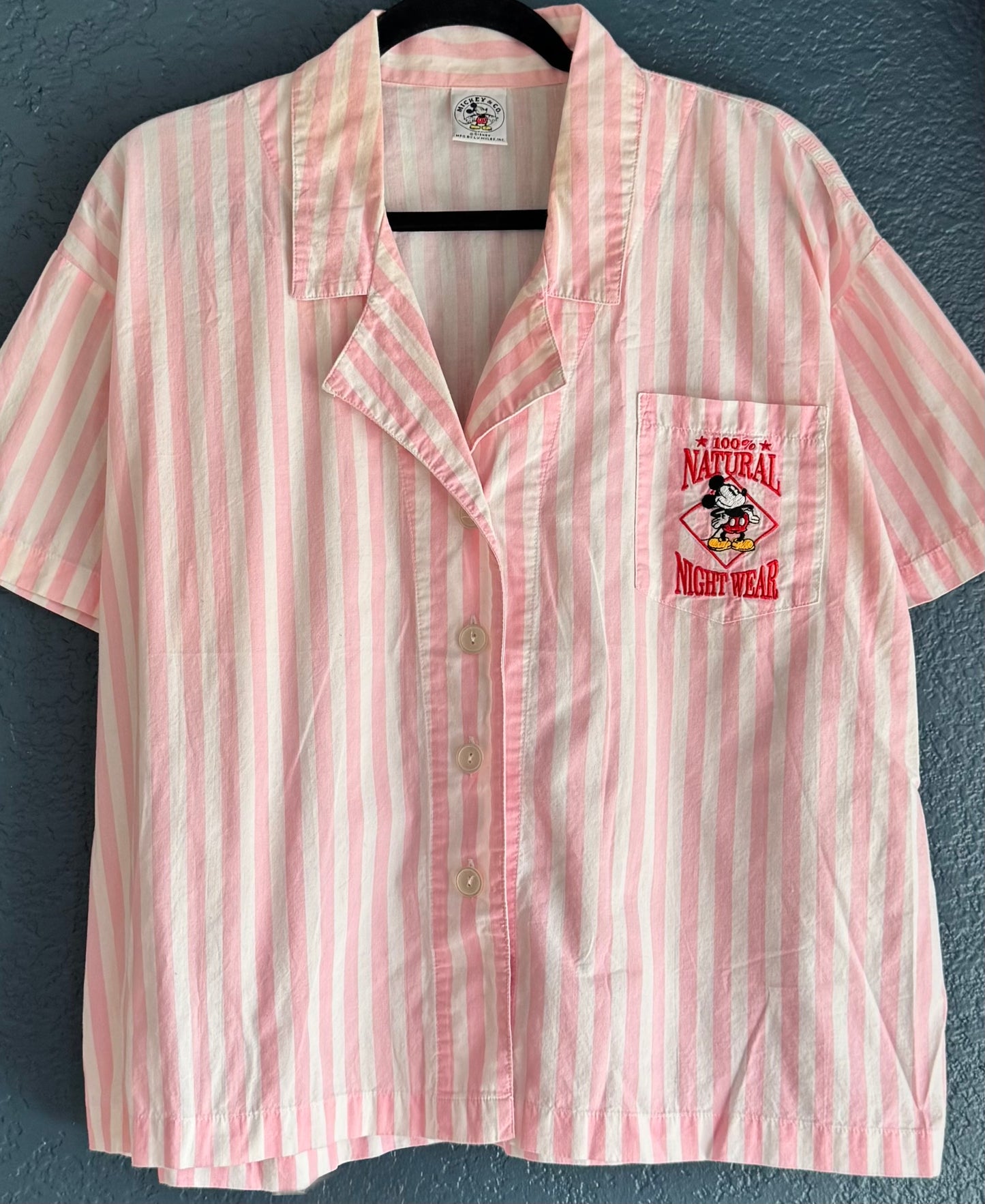 Stripe Mickey Mouse Pajama Set