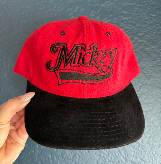 Textured Mickey Mouse Hat