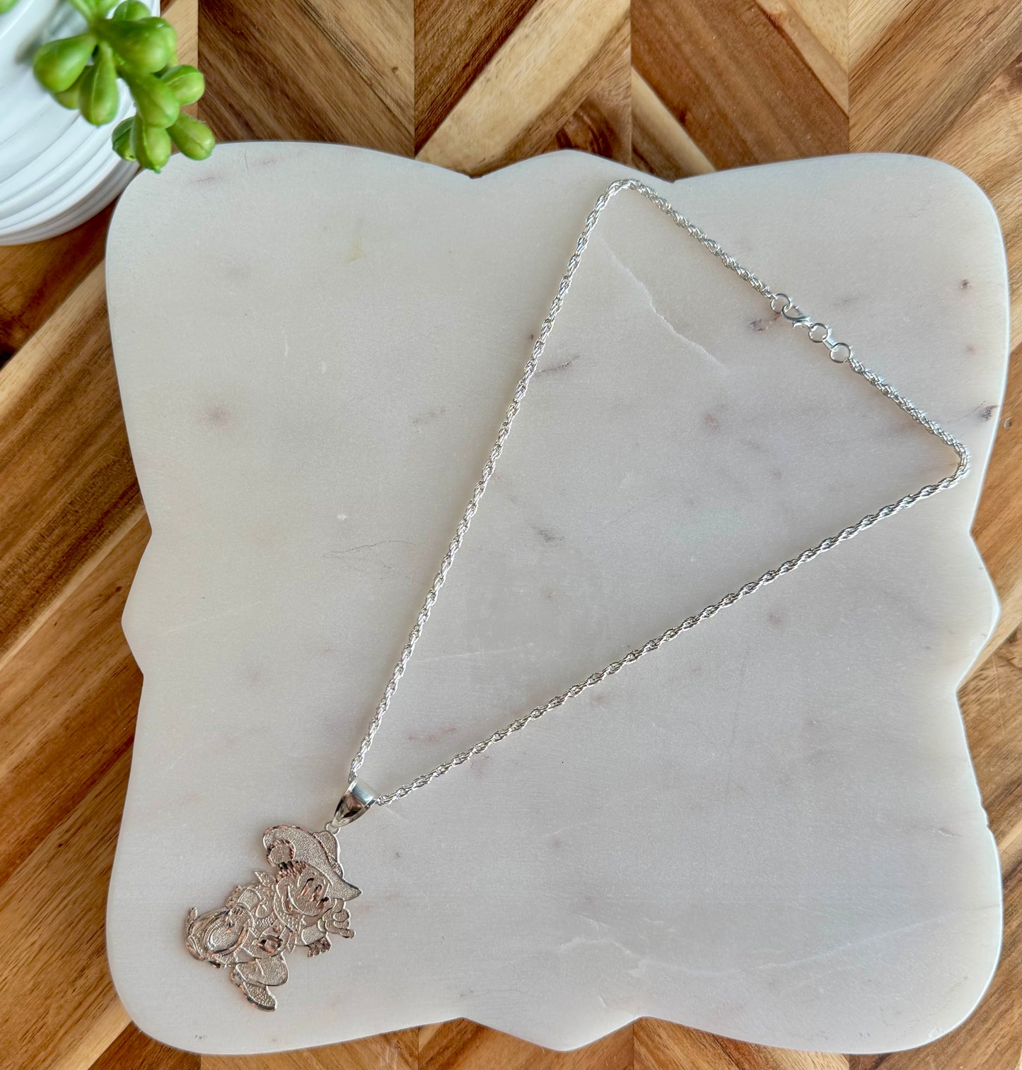 Cowboy Mickey Mouse Necklace
