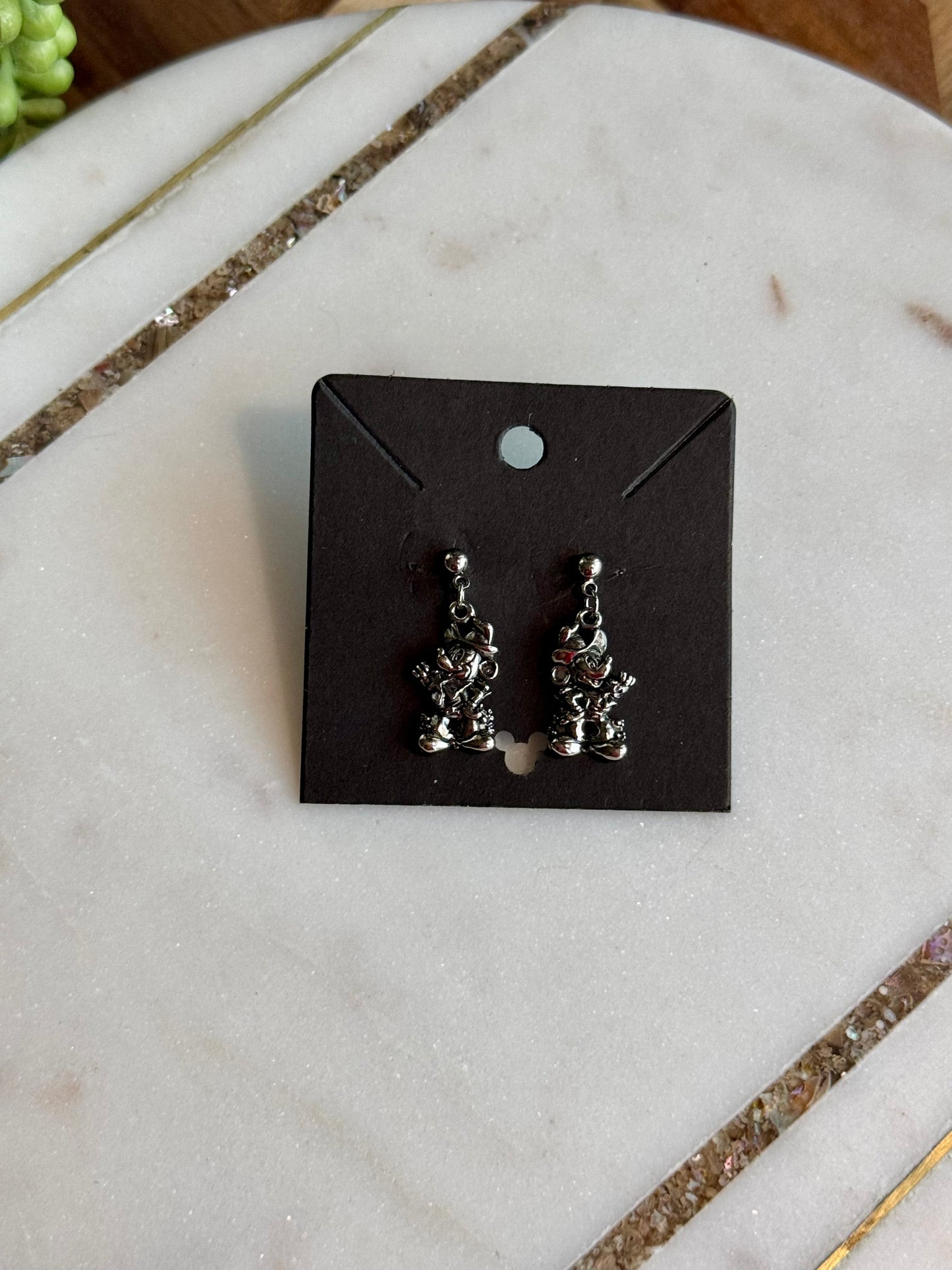 Cowboy Mickey Earrings