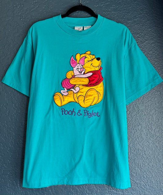 Pooh & Piglet Embroidered Patch Shirt