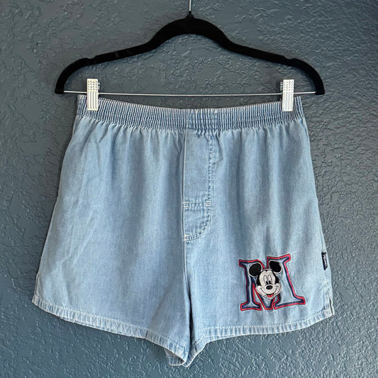Denim Mickey Shorts