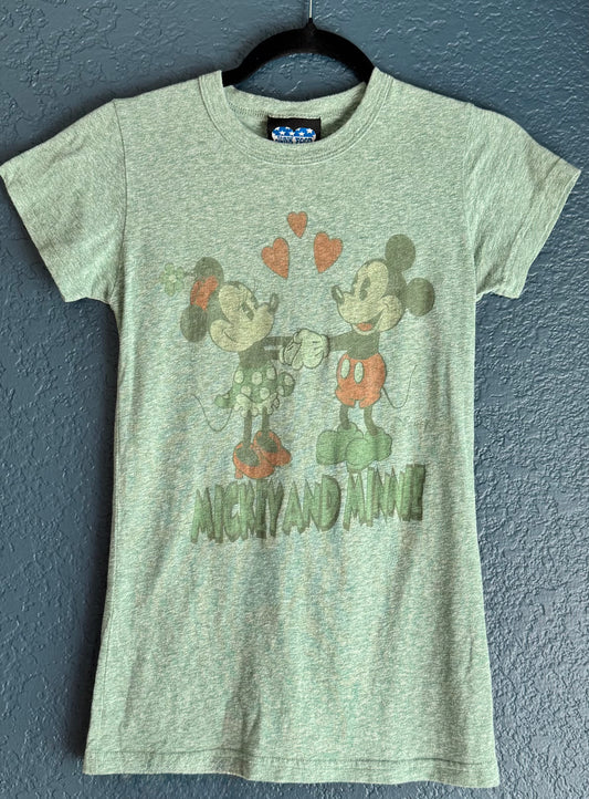 Y2K Mickey & Minnie Baby Tee