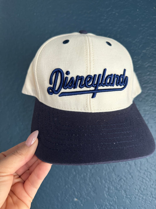 Blue Embroidered Disneyland Hat