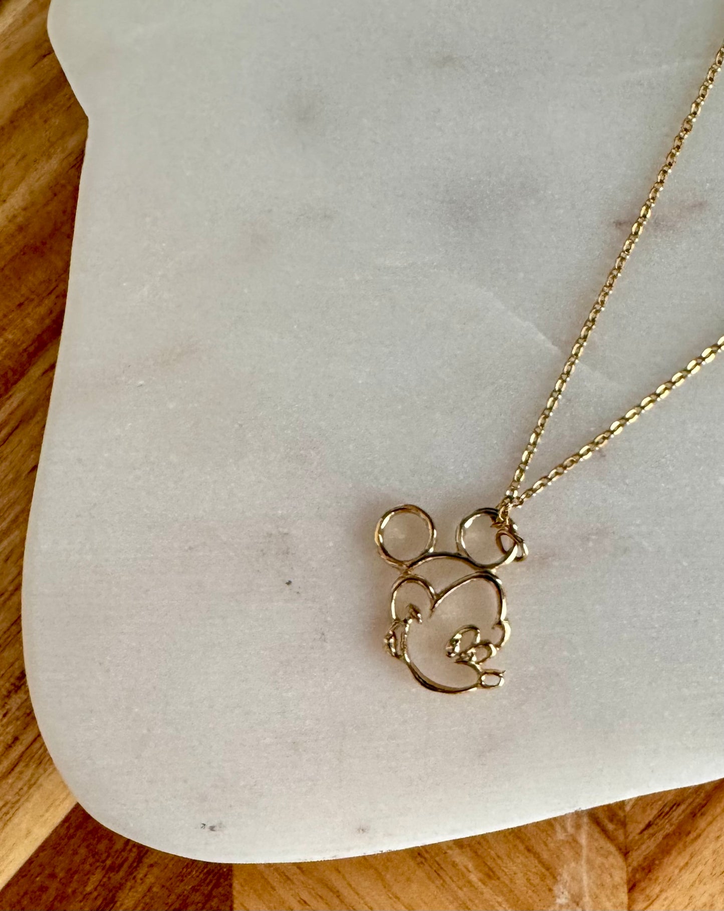 Mickey Mouse Face Necklace