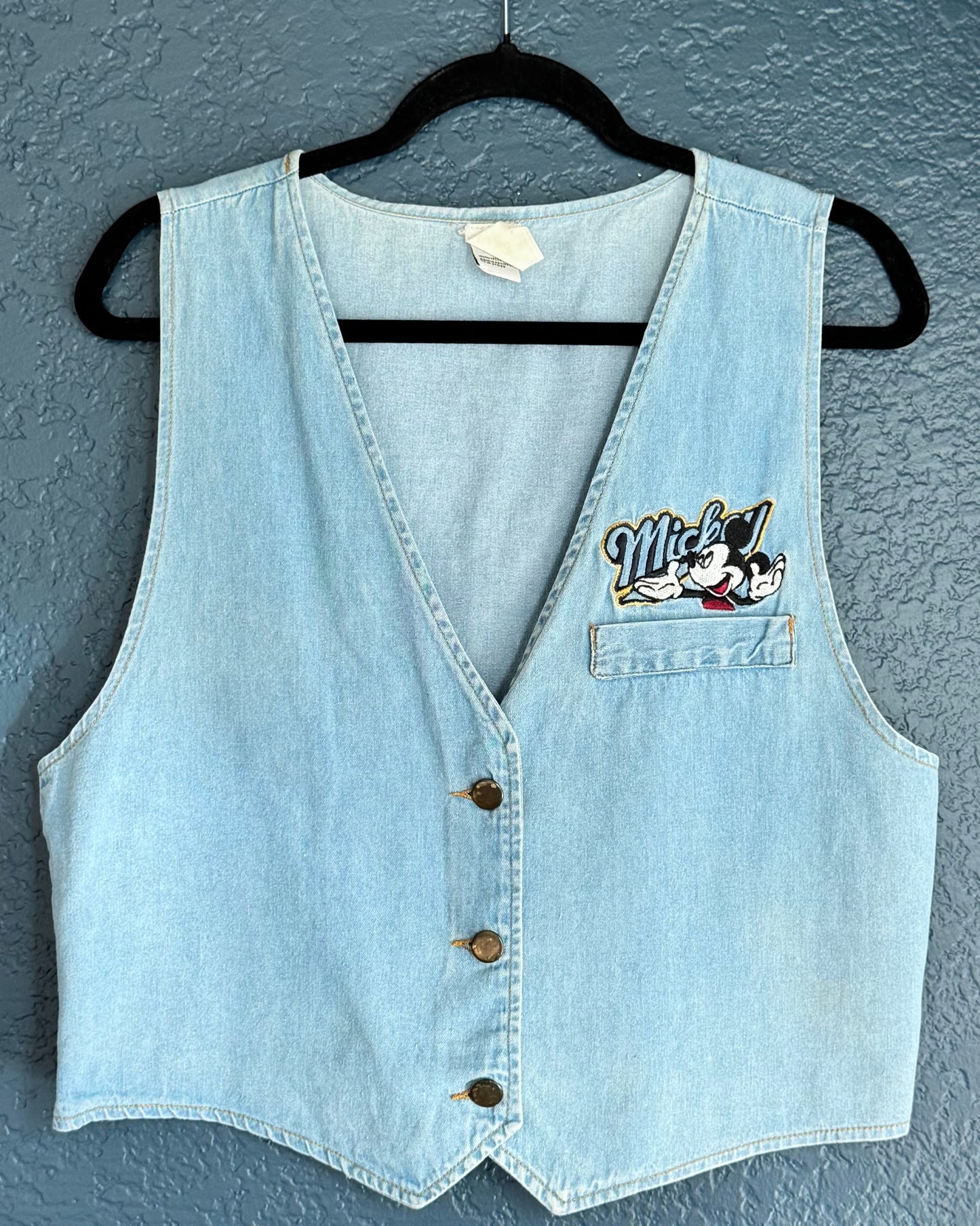 Mickey Mouse Denim Vest
