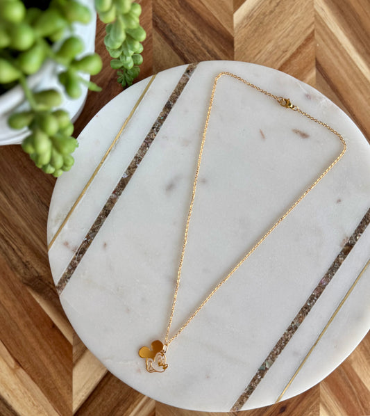 Mickey Silhouette Necklace