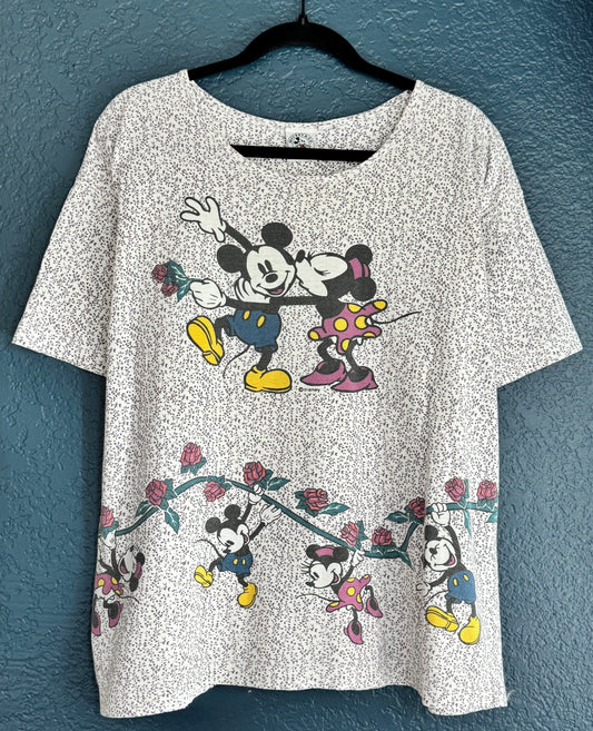 Mickey & Minnie AOP Floral Shirt