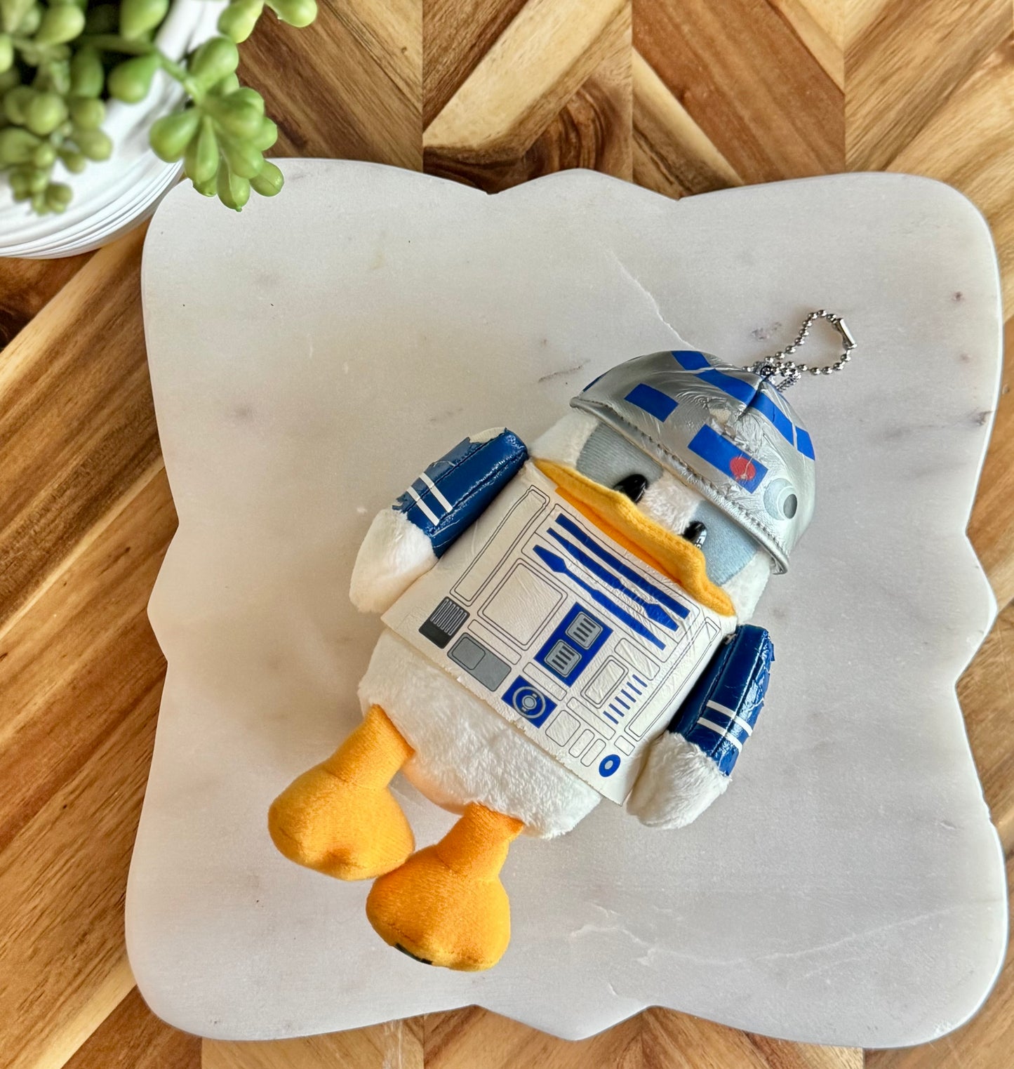 Star Wars Donald R2D2 Plush Bag Charm / Key Chain