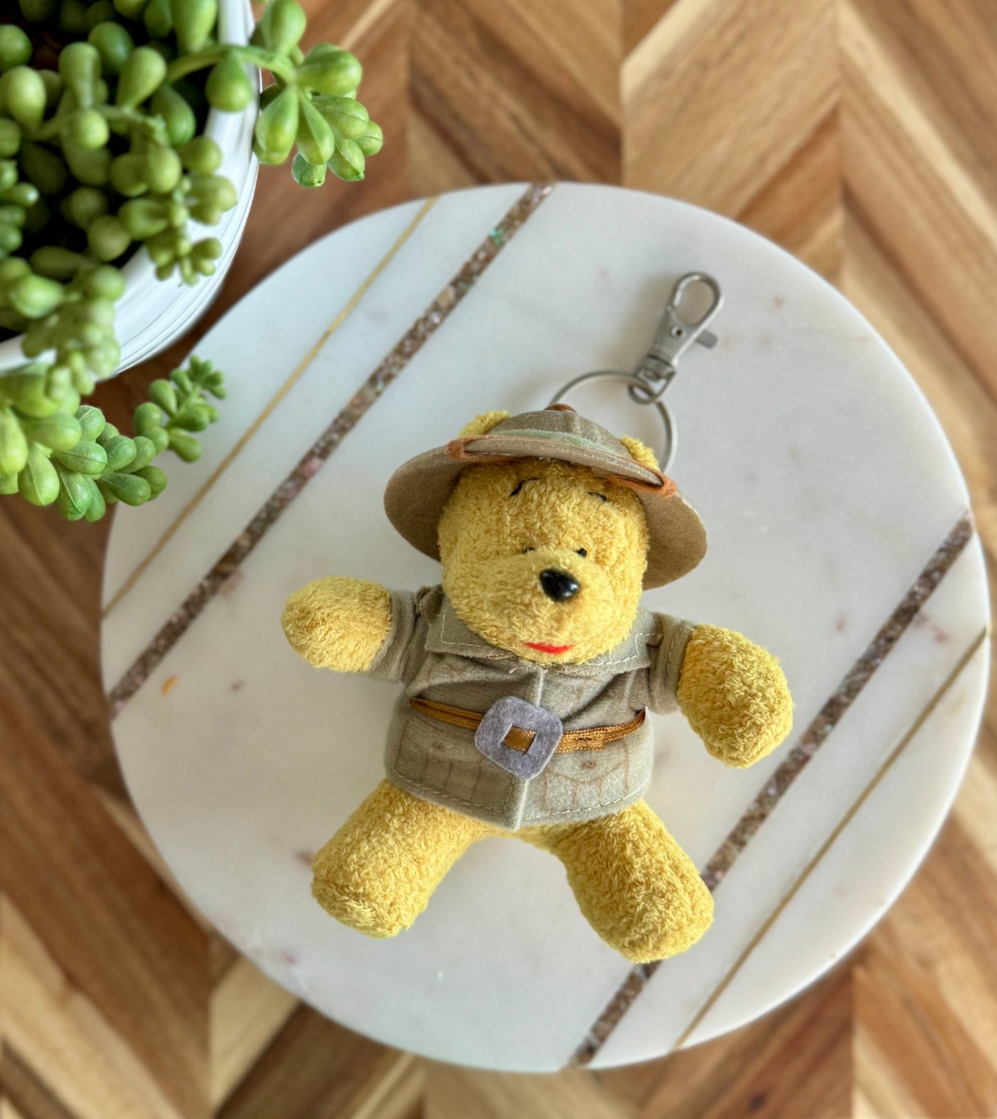 Safari Pooh Plush Bag Charm / Key Chain