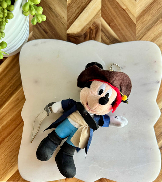 Pirate Mickey Mouse Plush Bag Charm / Key Chain