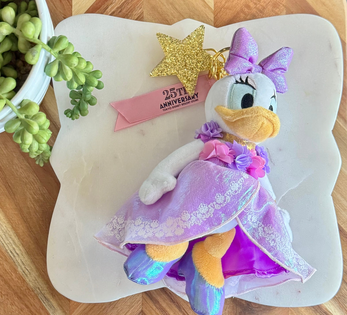 Daisy Duck Plush Bag Charm / Key Chain