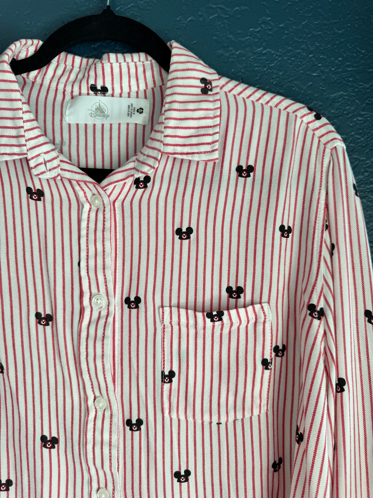 Striped Mousketeer Button Up Shirt