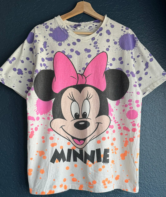 AOP Splatter Big Face Minnie Mouse Shirt