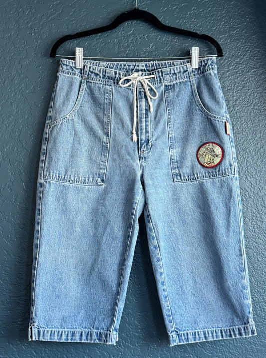 Y2K Tigger Capri Jeans