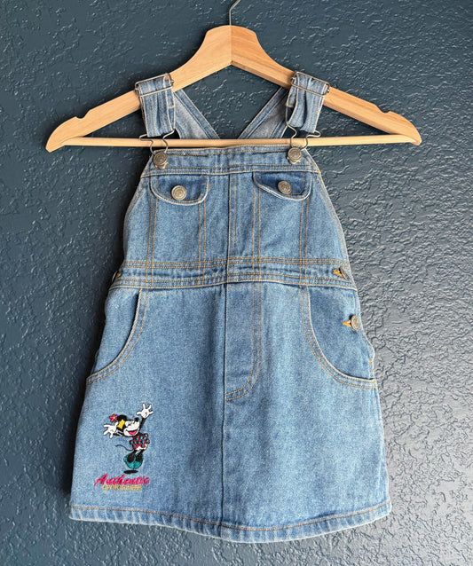 Girls Overall Denim Dress