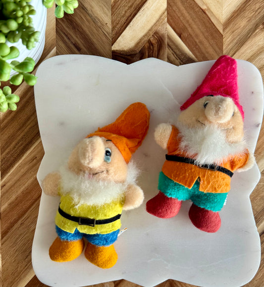 Dwarfs Doc & Happy Plush Bag Charm / Key Chain