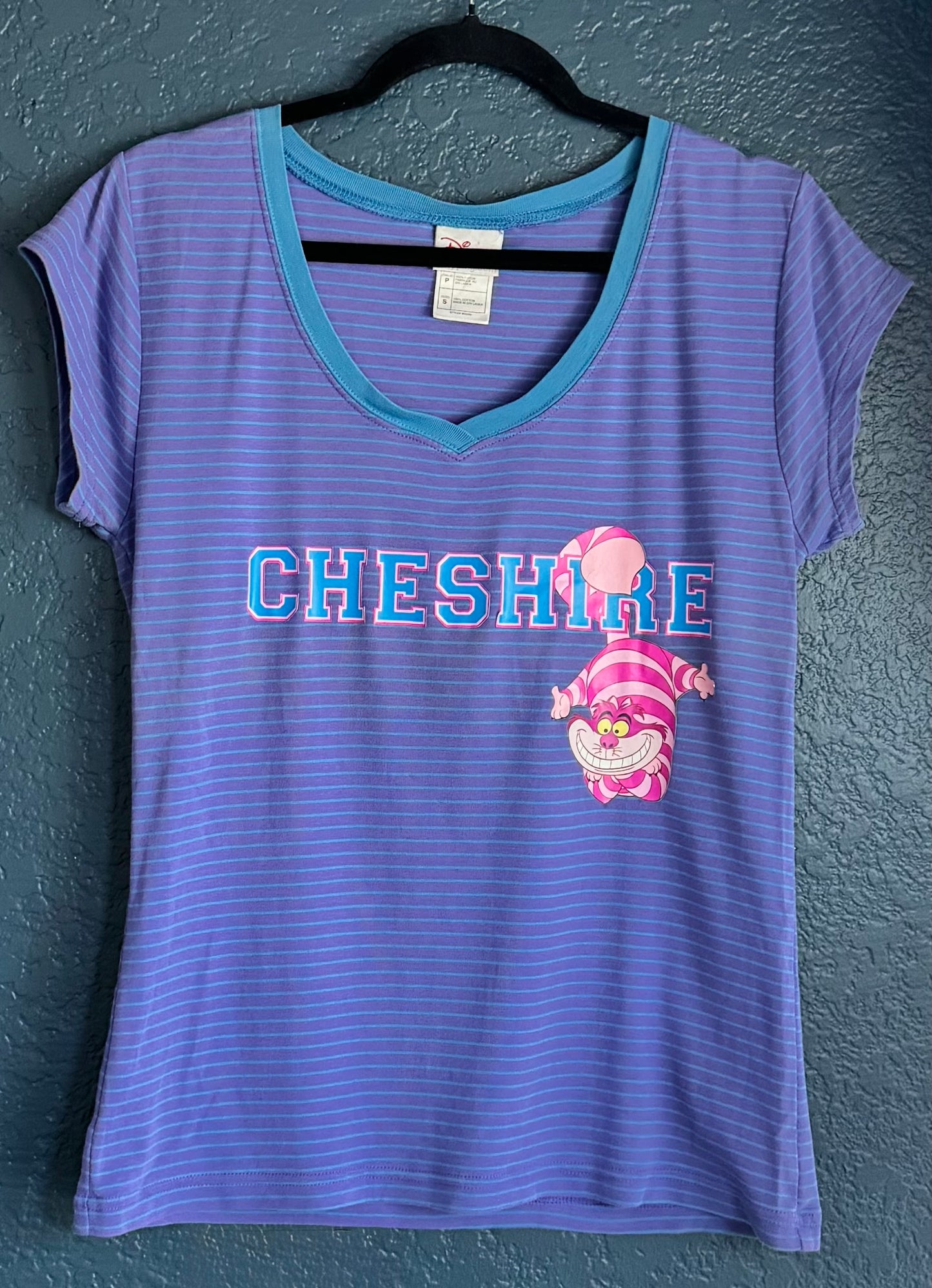 Y2K Stripe Cheshire Cat Shirt
