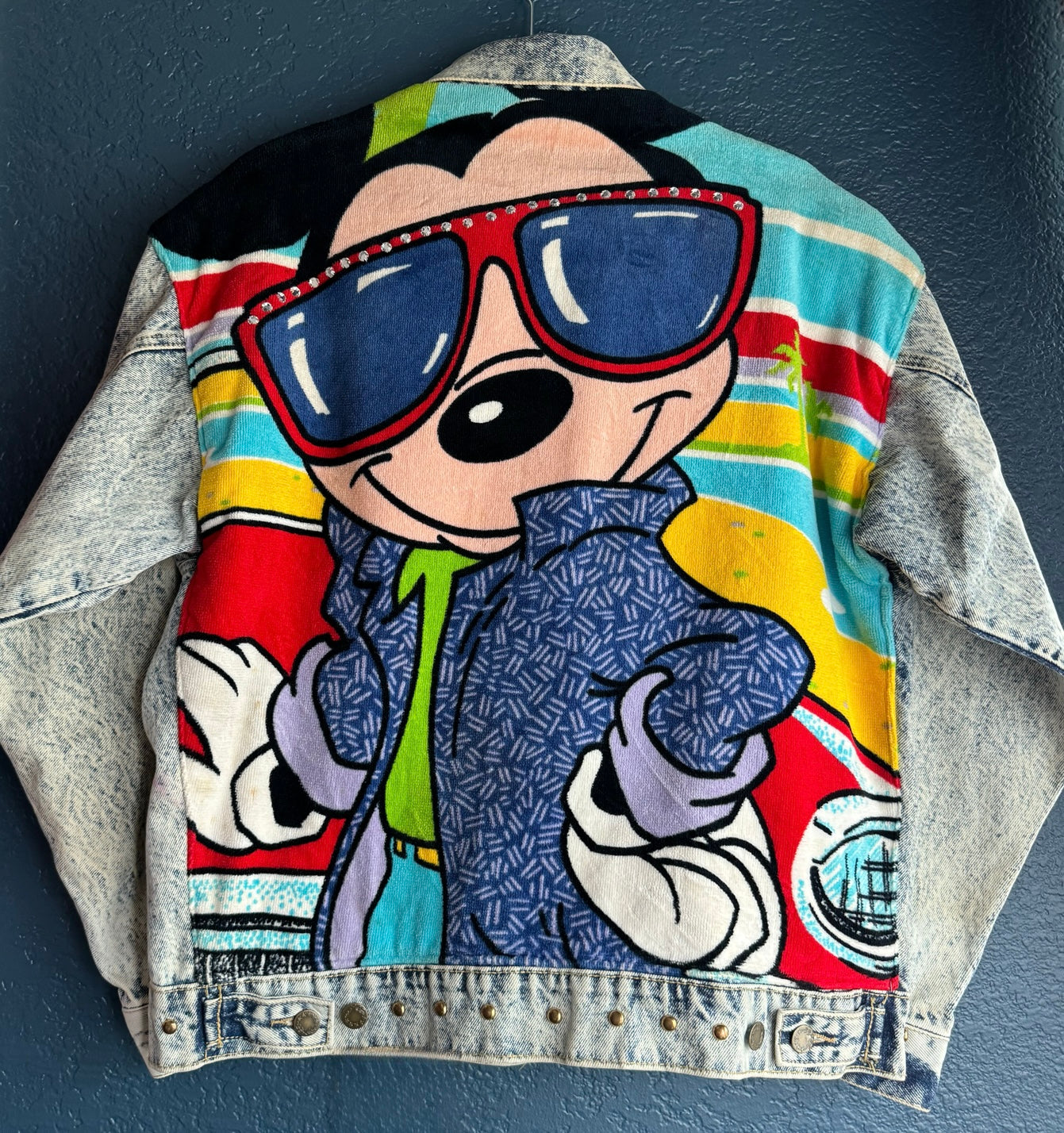 Embellished Mickey Mouse Jean Jacket