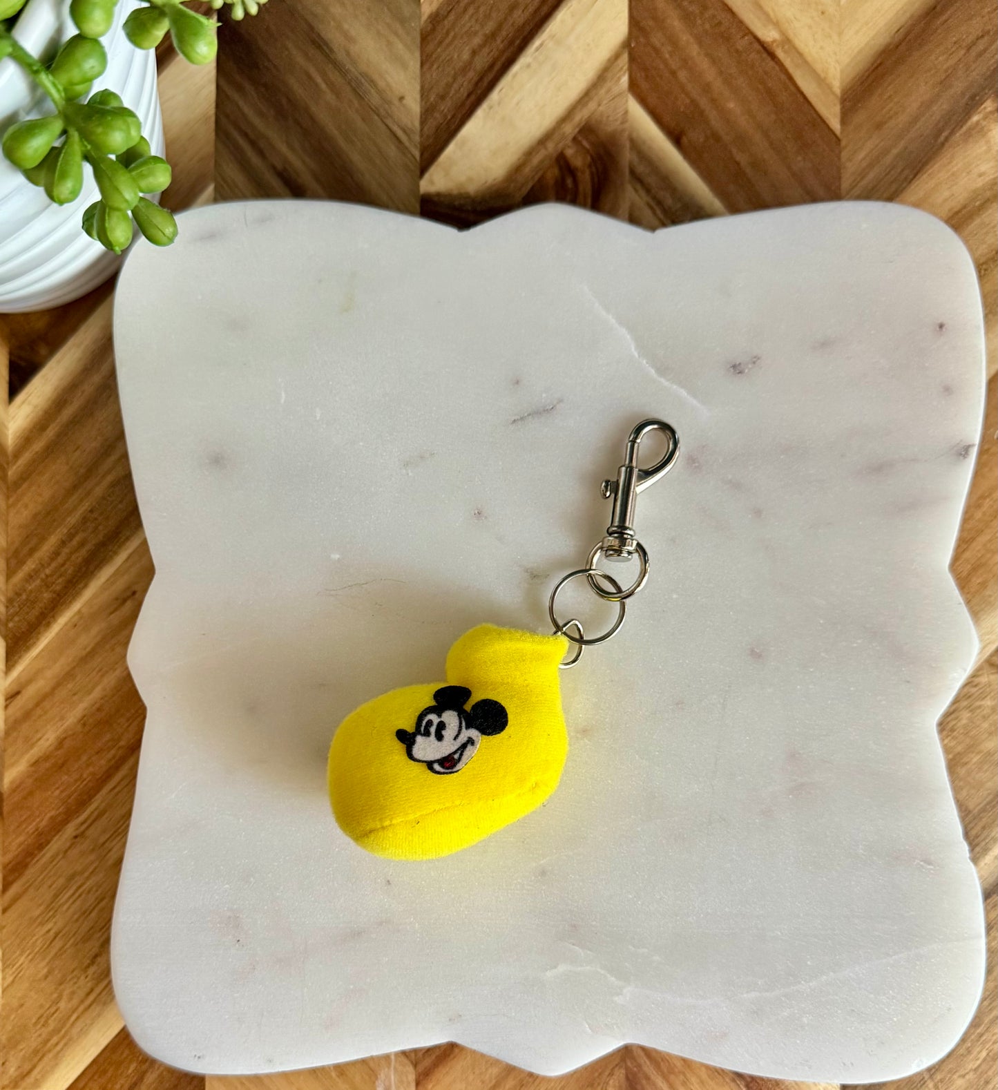 Mickey Shoe Plush Bag Charm / Key Chain