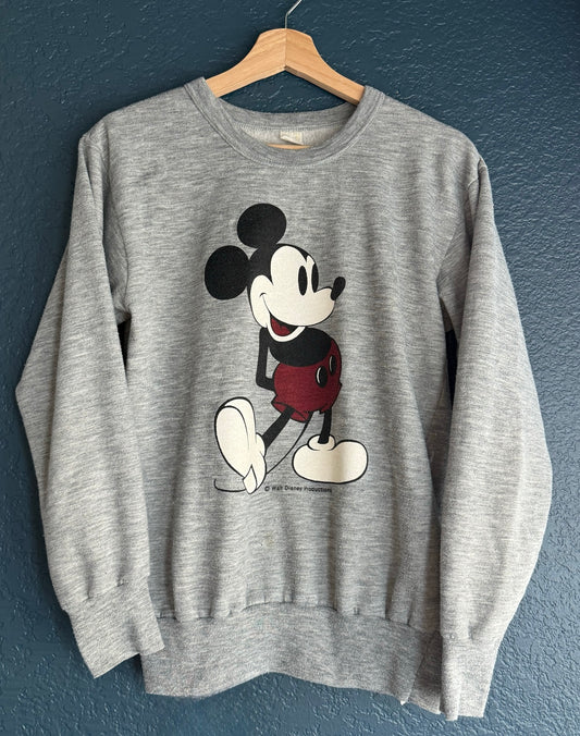 Gray Mickey Crewneck