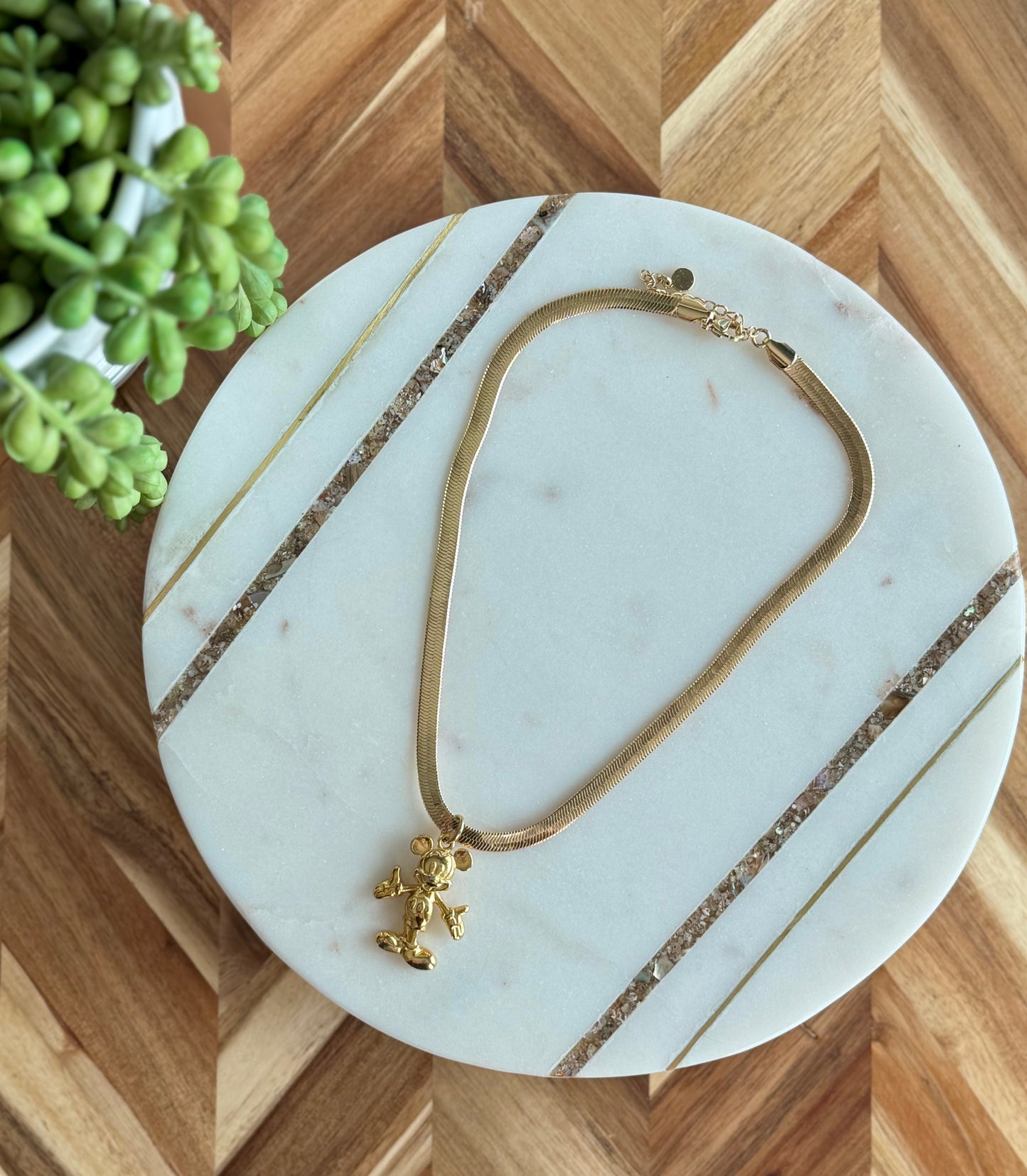 3D Swivel Mickey Mouse Necklace