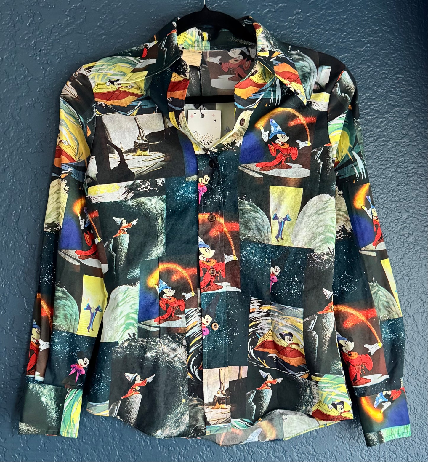 Sorcerer Mickey Button Up Shirt