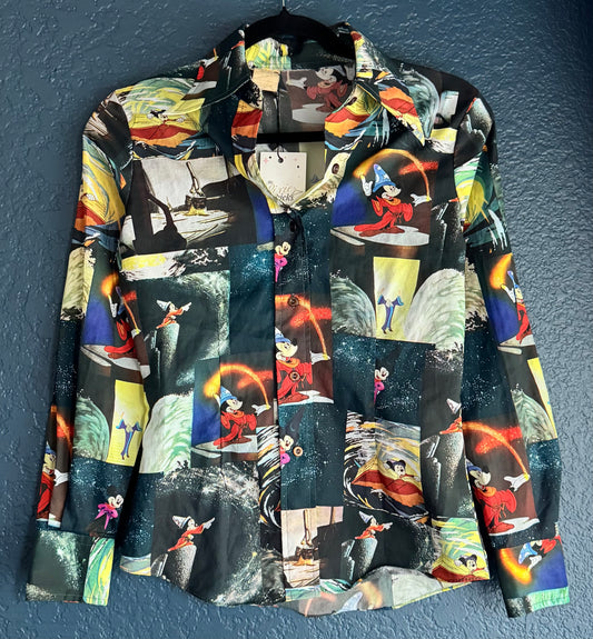 Sorcerer Mickey Button Up Shirt