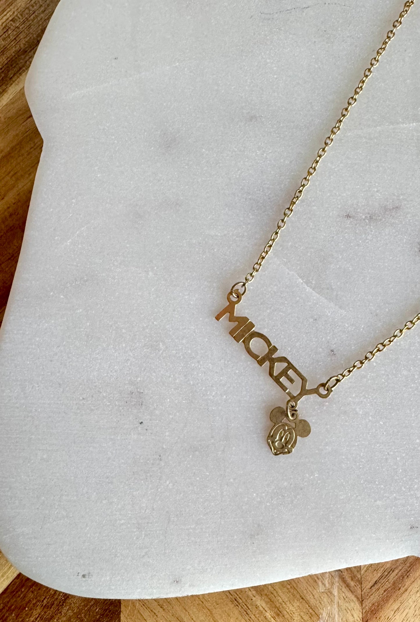 Mickey Mouse Name Necklace