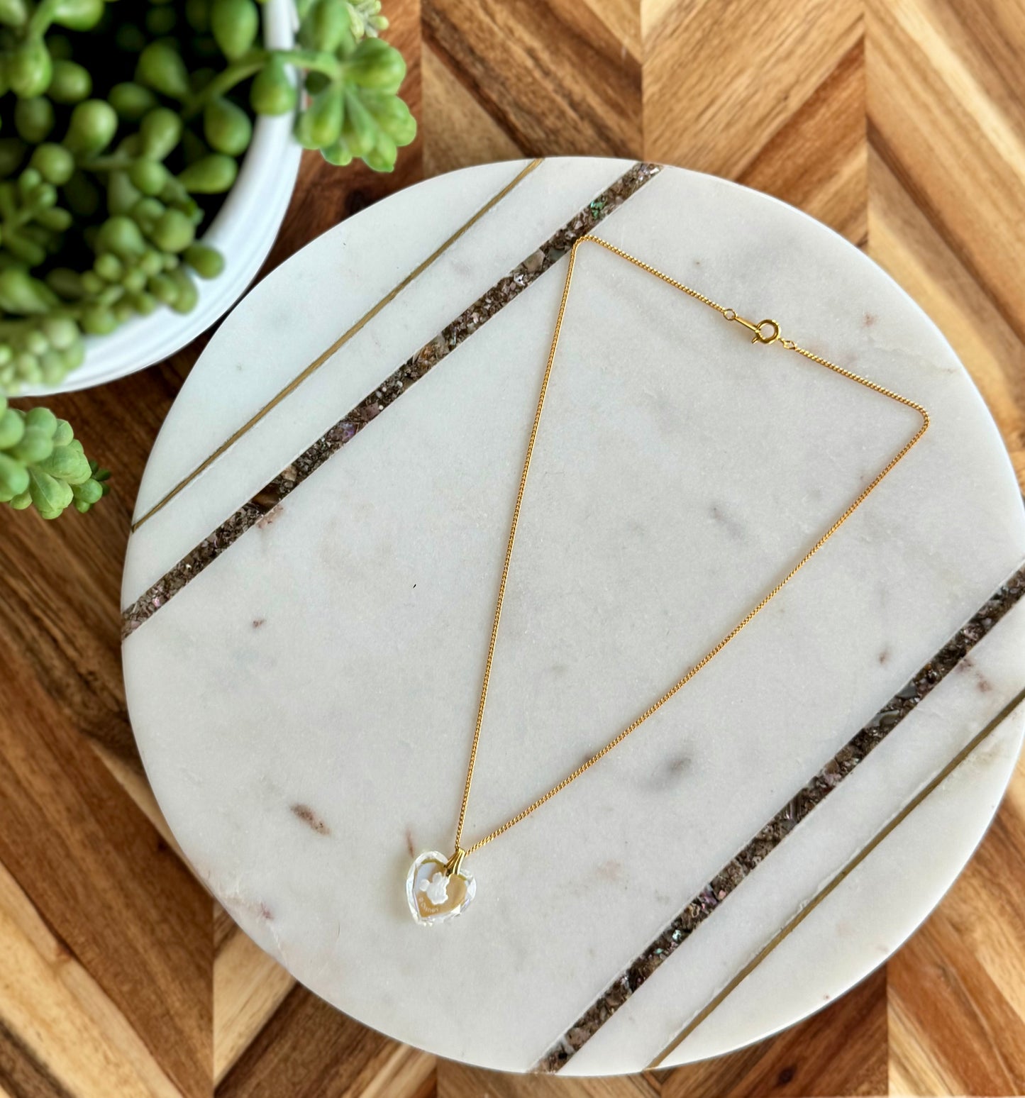 Minnie Mouse Iridescent Crystal Necklace