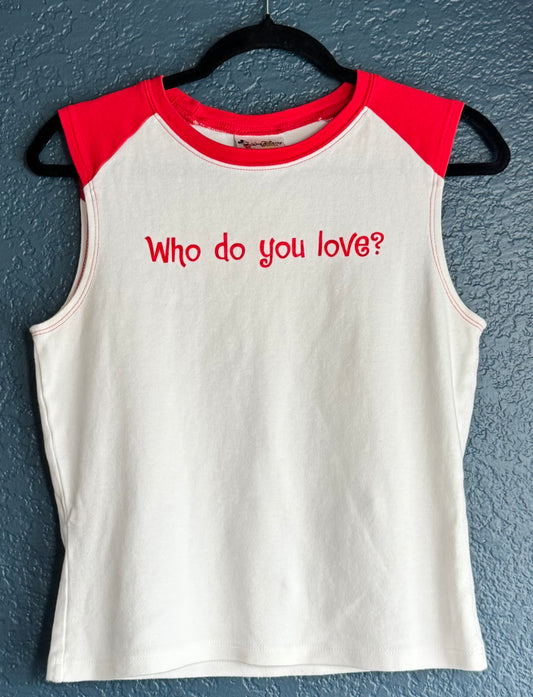 Who do you love Mickey Raglan Tee