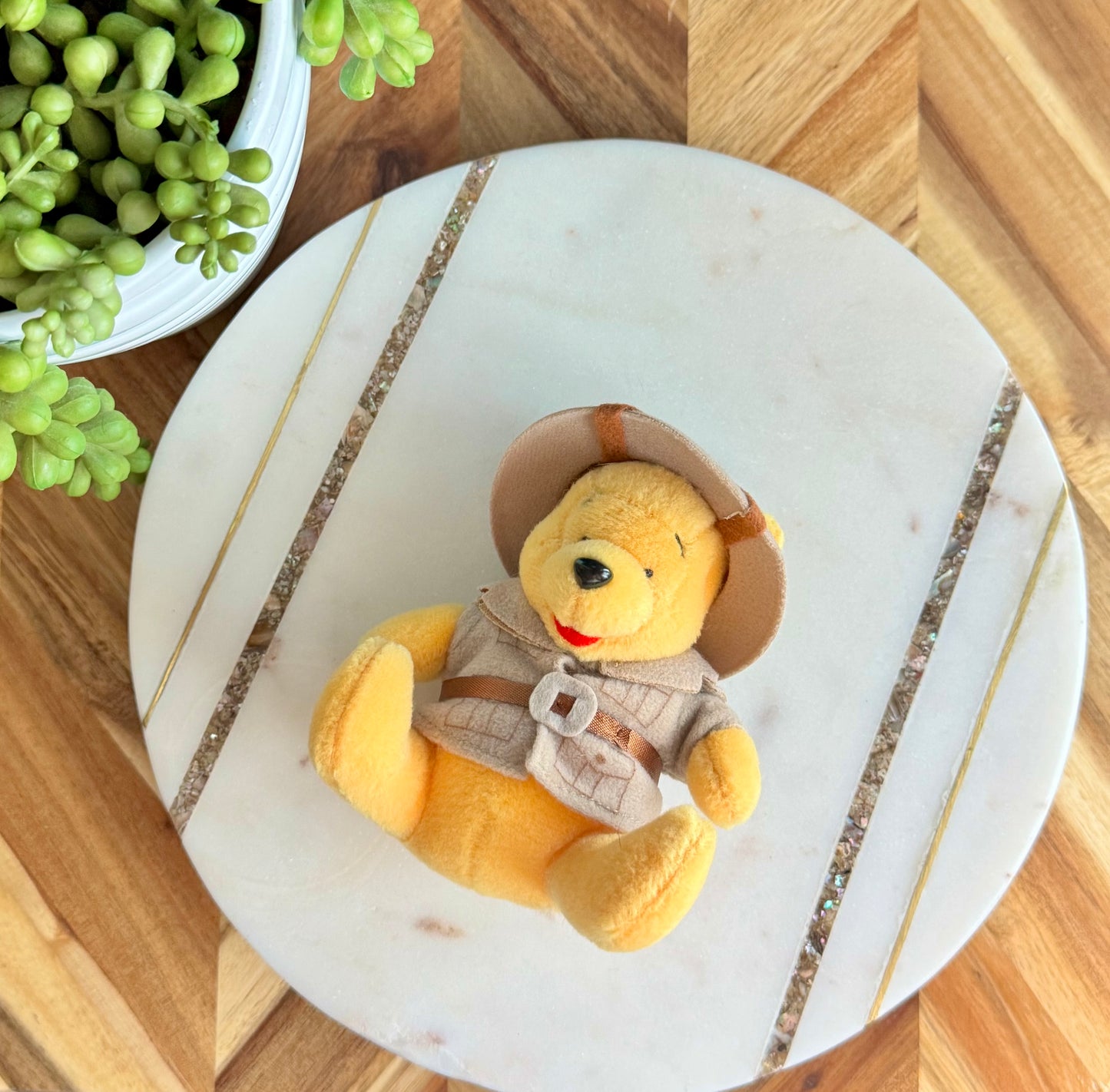 Safari Pooh Plush Bag Charm / Key Chain