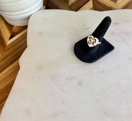 Mickey & Minnie Heart Ring