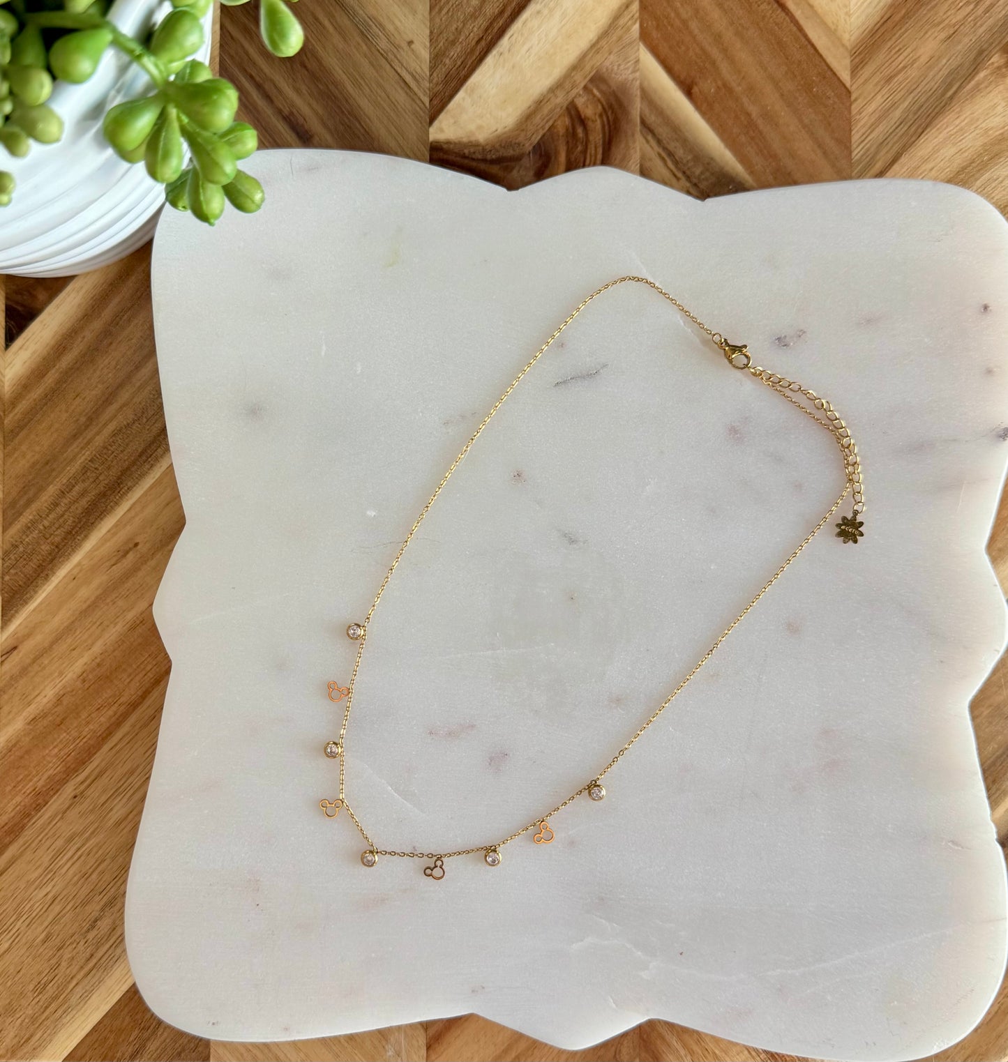 Dainty Mickey Mouse Necklace